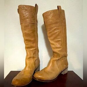 Lucky Brand Hibiscus Pebbled Leather Riding Woman's Over The Knee Boots